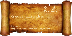 Kreutz Lizandra névjegykártya